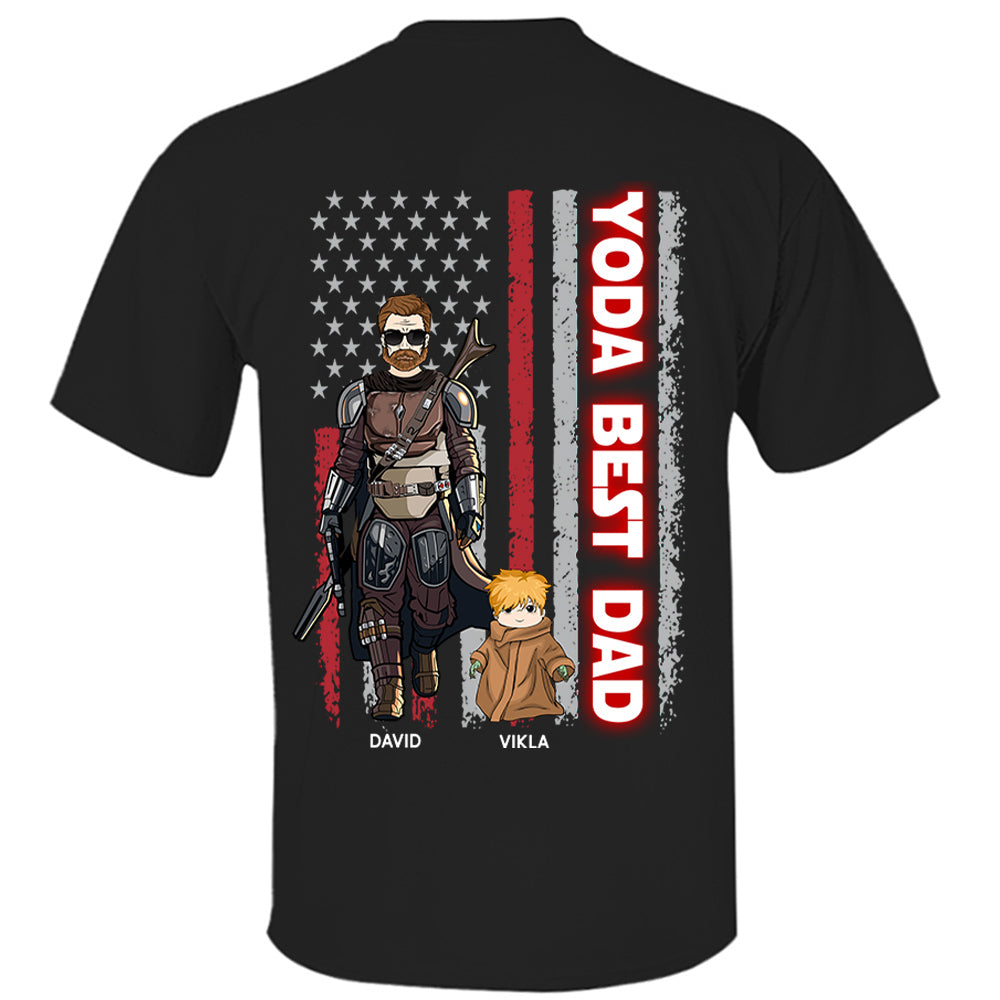 Yoda Best Dad - Personalized Shirt Custom Nickname With Kids Gift For Dad Mom