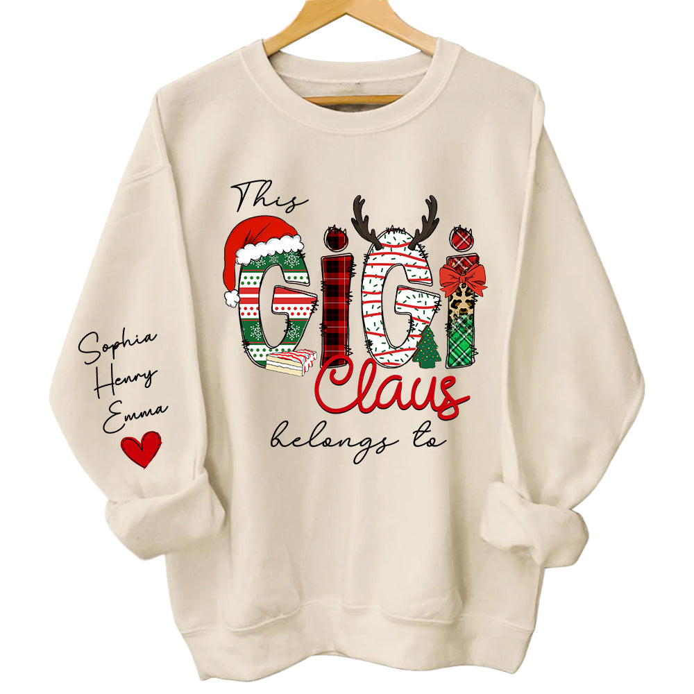 Sweater Sleeve This Gigi Claus Belongs To - Family Best Gifts For Christmas