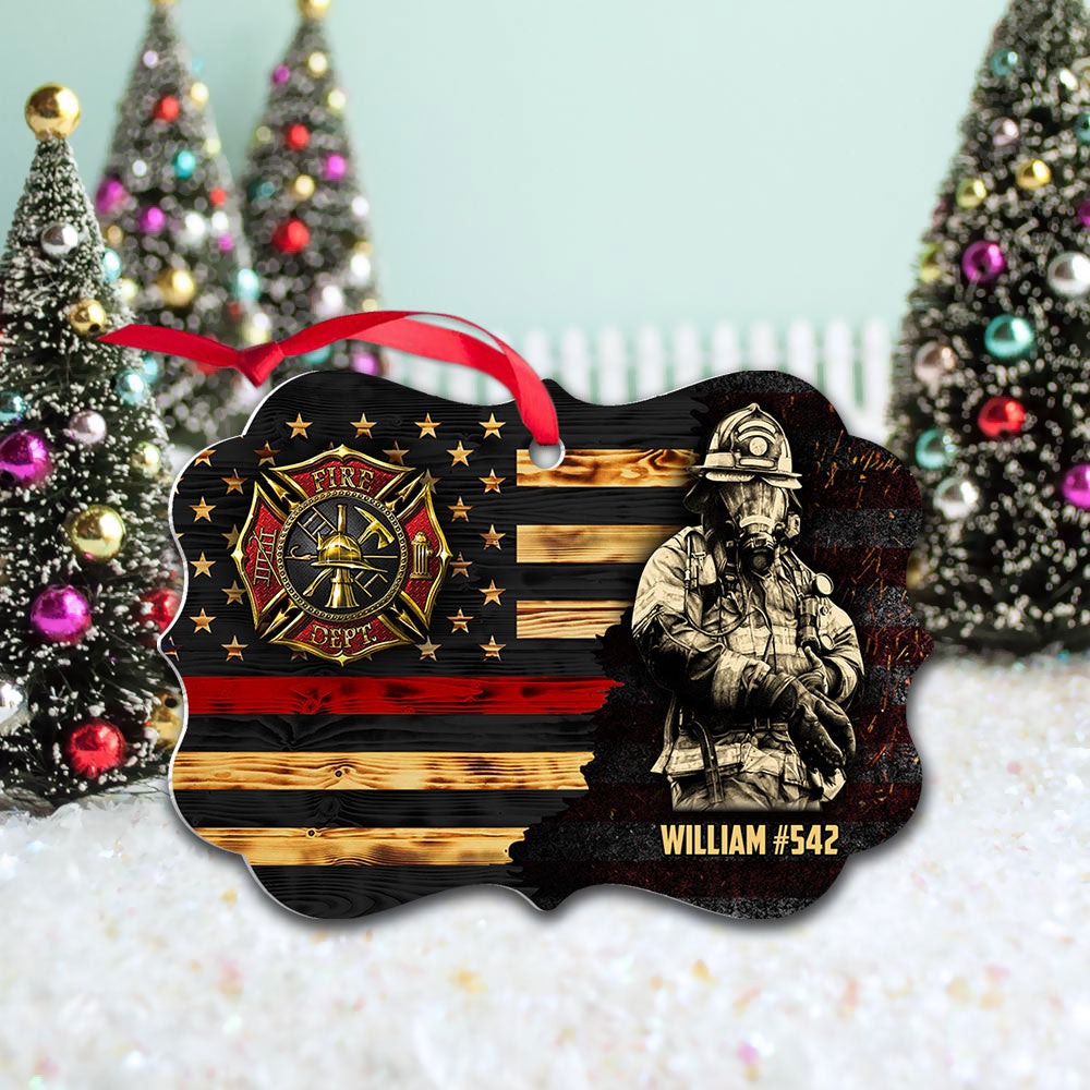 Personalized Gifts For Firefighter Custom Ornament Gifts For Fireman On Duty Ornament H2511
