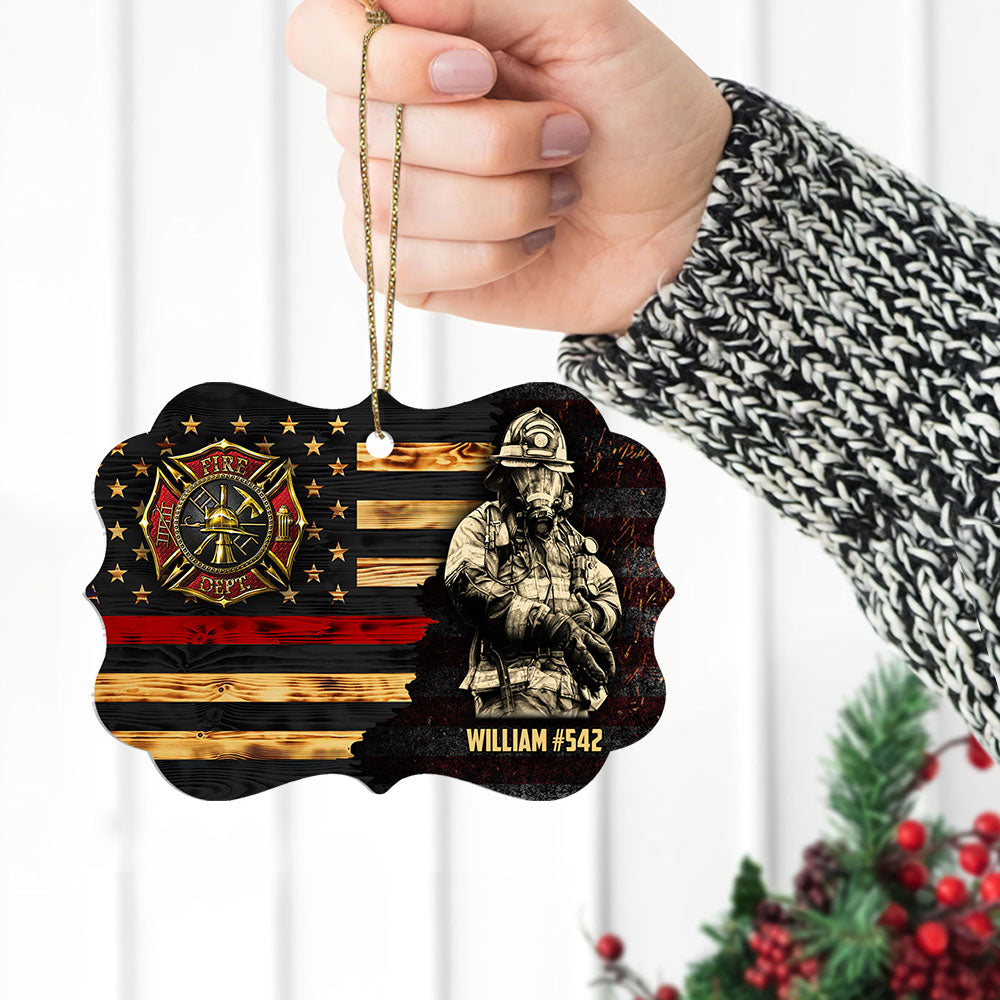 Personalized Gifts For Firefighter Custom Ornament Gifts For Fireman On Duty Ornament H2511