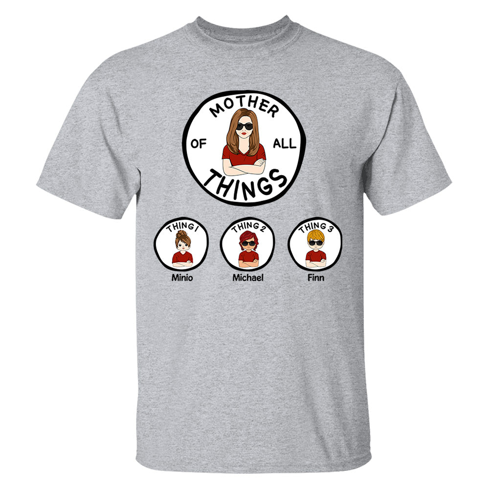 Grandma Of All Things Personalized Shirt - Mother's Day, Birthday Gift For Mother, Grandma
