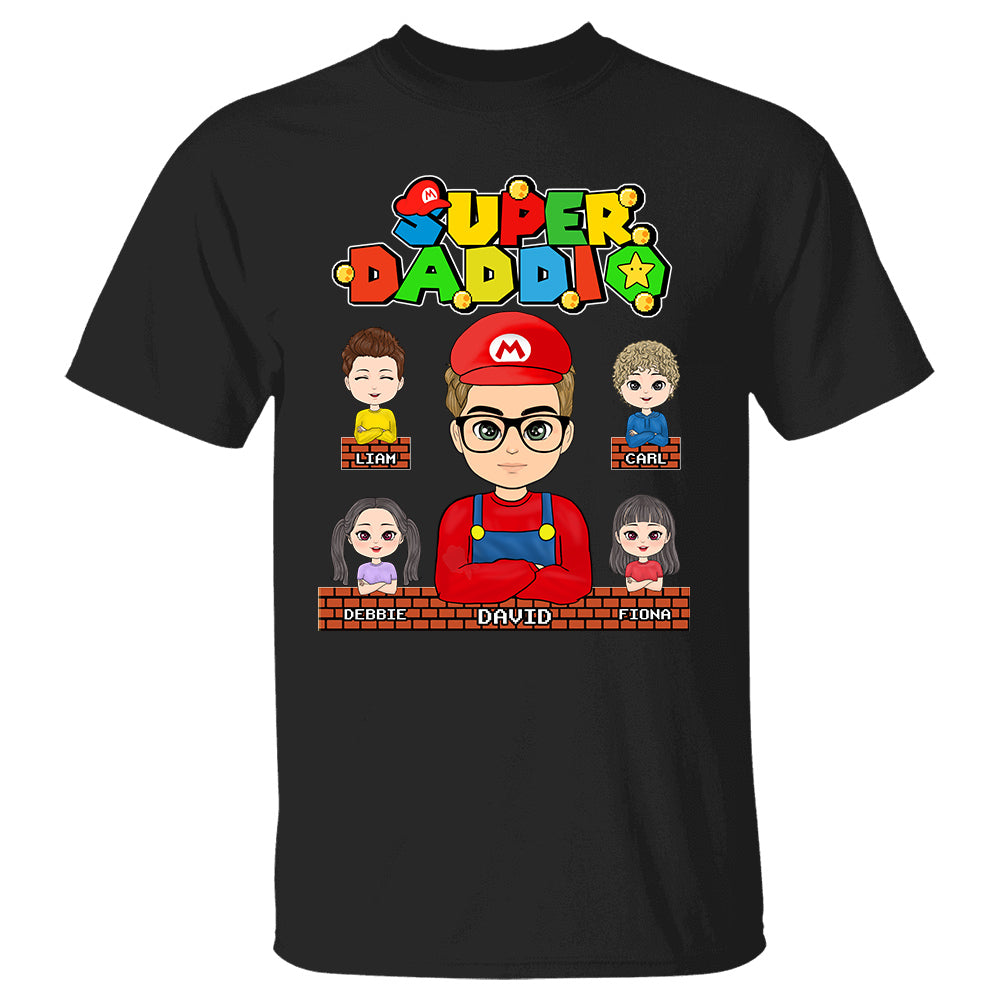 Super Daddio Mommio - Personalized Funny Custom Shirt For Dad Mom