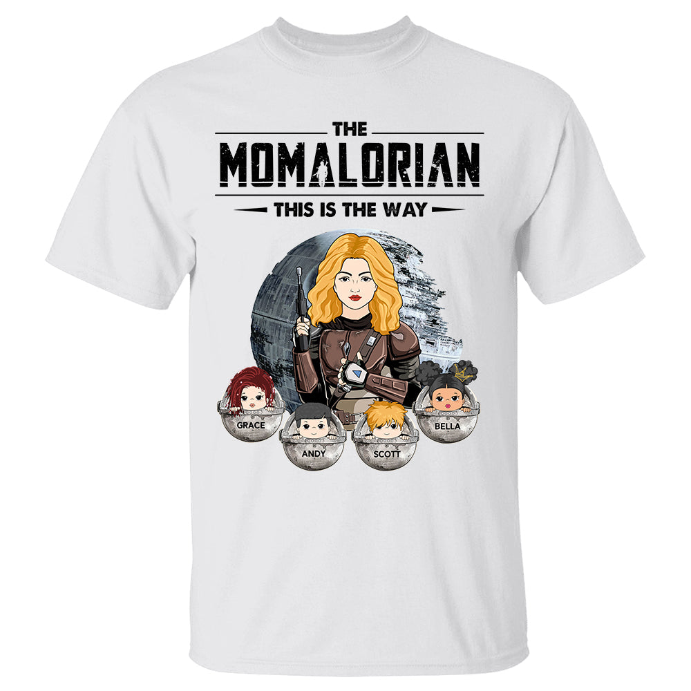 The Momalorian This Is The Way - Personalized Shirt For Mom