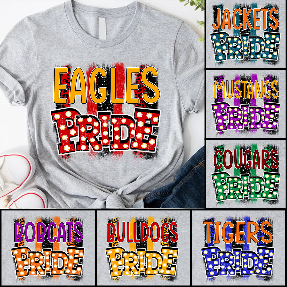 School Spirit Pride Personalized Shirt School Mascot