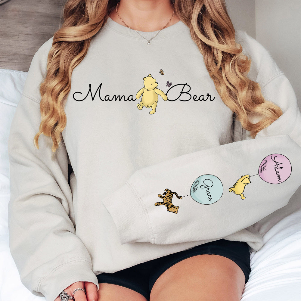 Custom Mama Bear Sweatshirt For Mom Sweater For Mother’s Day Personalized Shirt