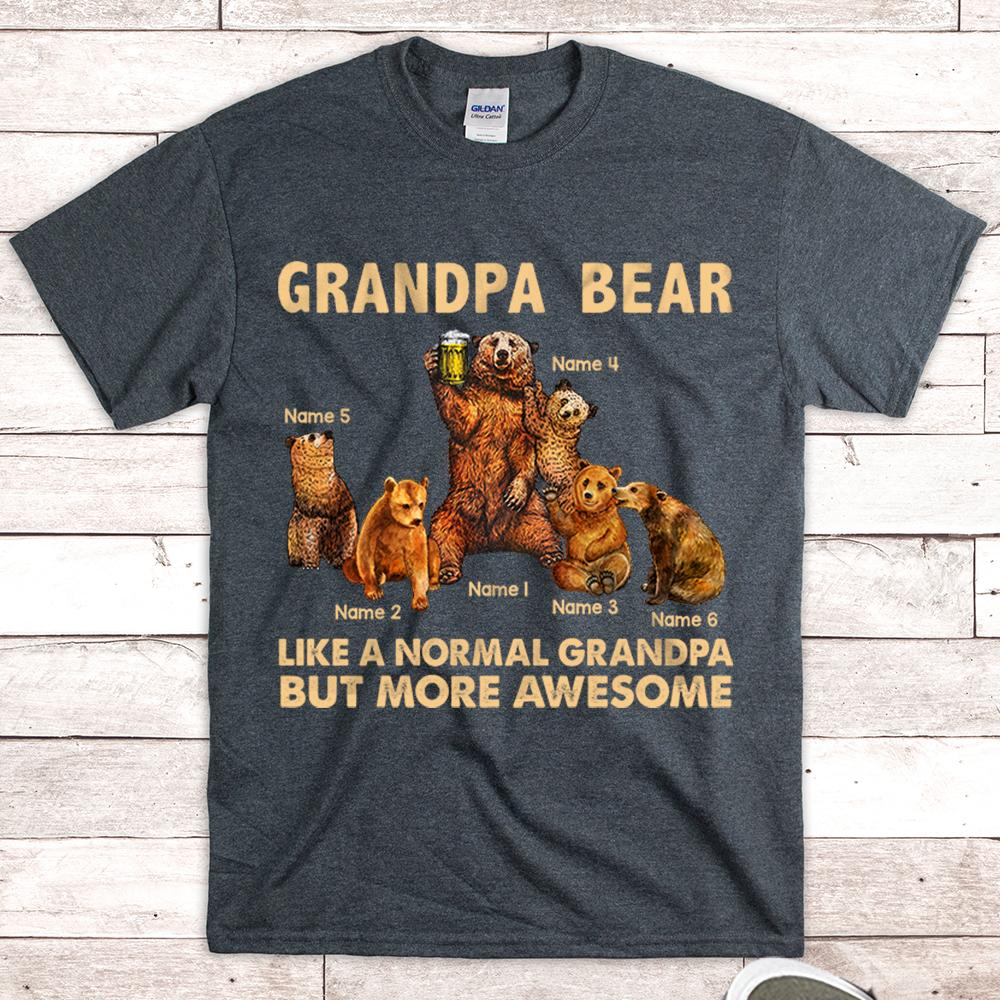 Papa Bear, Grandpa Bear, Baby Bears, Personalized T shirt, Custom Father's  Day Gift