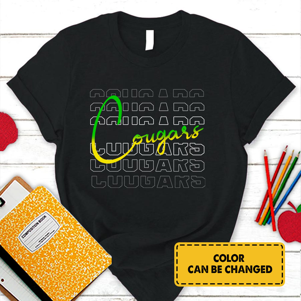 Personalized Cougars Echo T-Shirt For Teacher