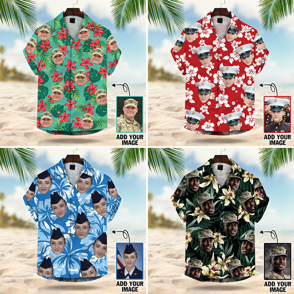  Personalized Upload Photo Baseball Flowers Hawaiian Shirt,  Custom Picture Hawaiian Shirt For Men 2023, Custom Mens Hawaiian Shirt  Photo Face, Add A Picture To A Hawaiian Shirt : Clothing, Shoes 