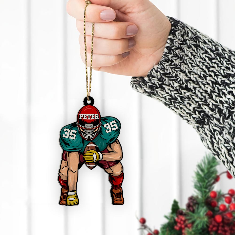 Football Player Ornament Gifts For Football Player Football Lovers