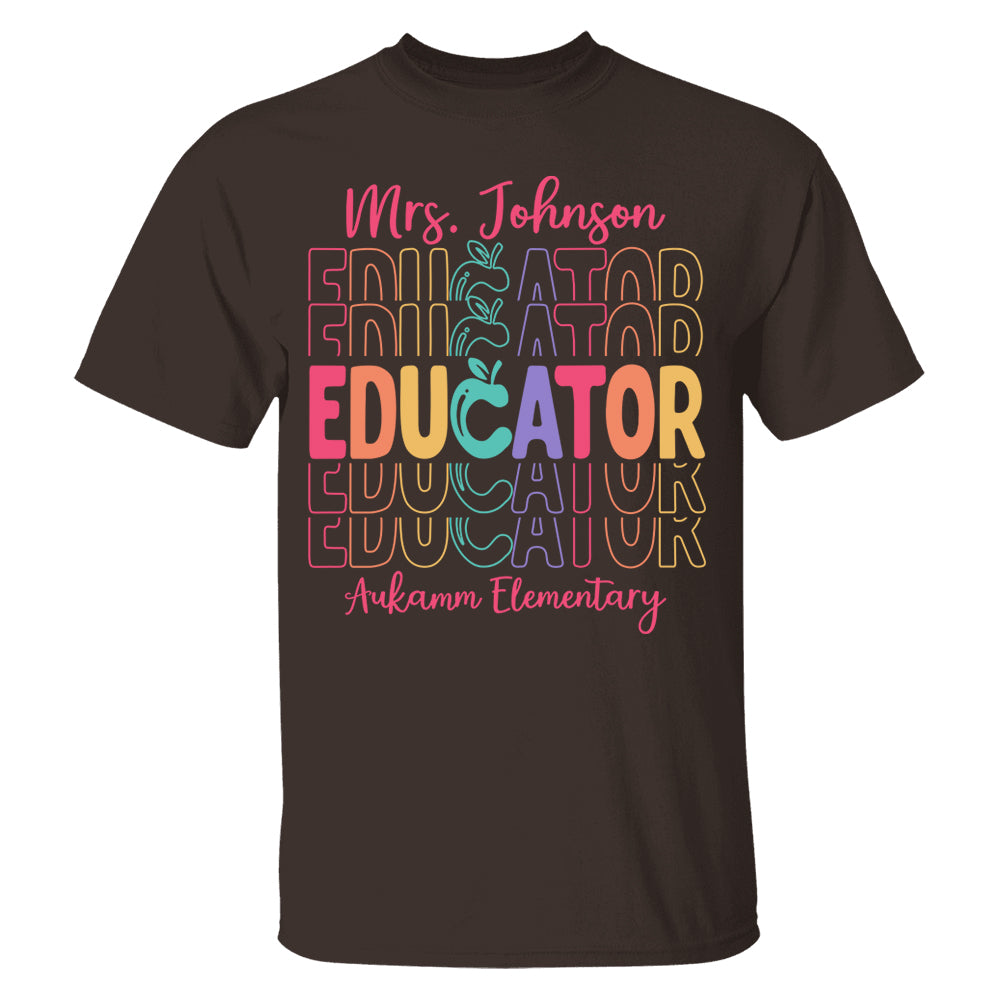 Teacher Back To School Shirt Personalized School Spirit Gift