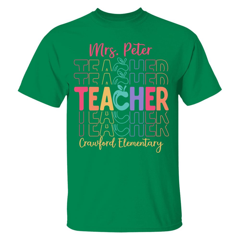 Teacher Back To School Shirt Personalized School Spirit Gift