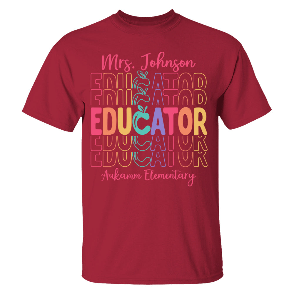 Teacher Back To School Shirt Personalized School Spirit Gift