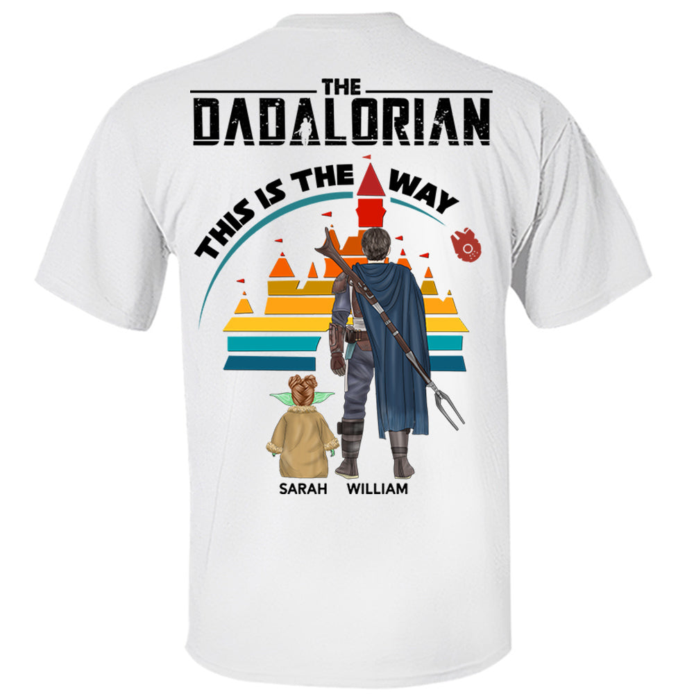 The Dadalorian This Is The Way Back Side Print Personalized Shirt