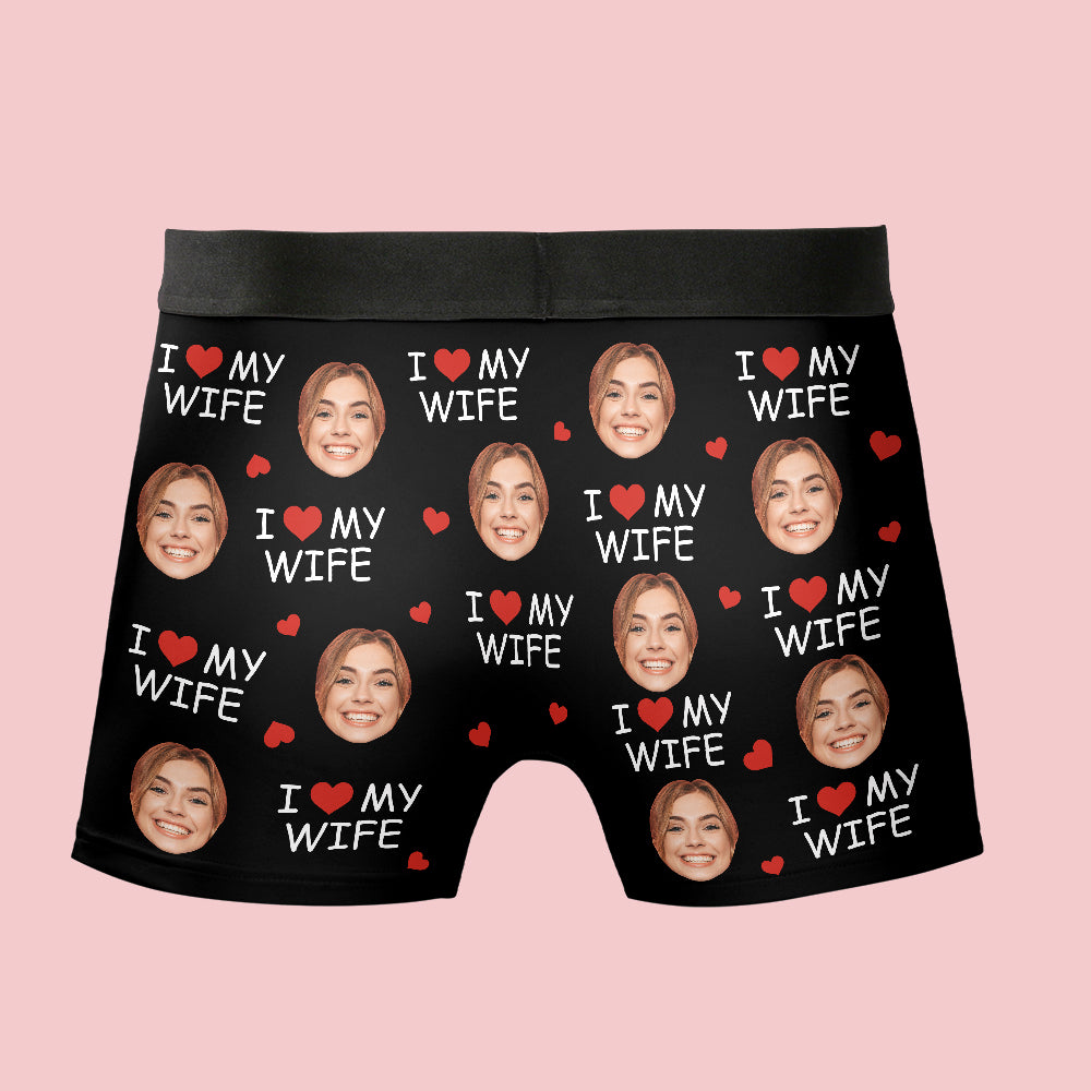 Personalized Underwear for Husband,custom Face Boxers Briefs