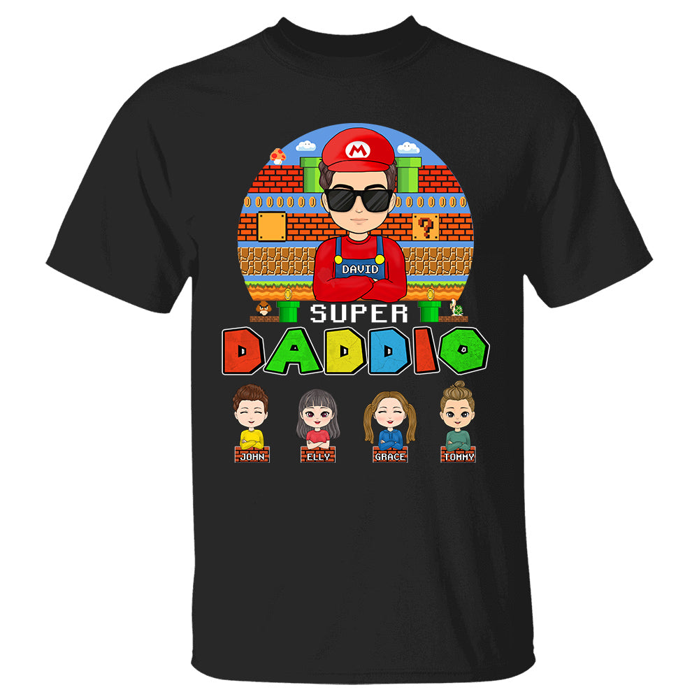 Super Daddio - Personalized Funny Shirt For Dad Mom