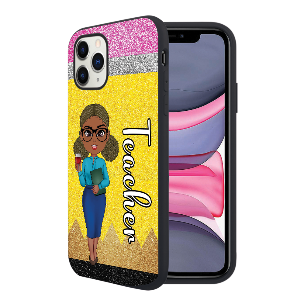 Personalized Phone Case For Teachers Custom Pencil Phone Case Gift For Teachers K1702