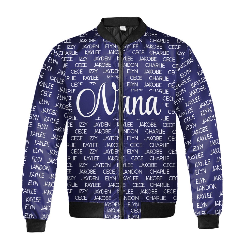 Personalized Grandma Nana 3D Shirt Nana With Grandkids Name 3D All Over Print Shirt Hoodie Zip Hoodie