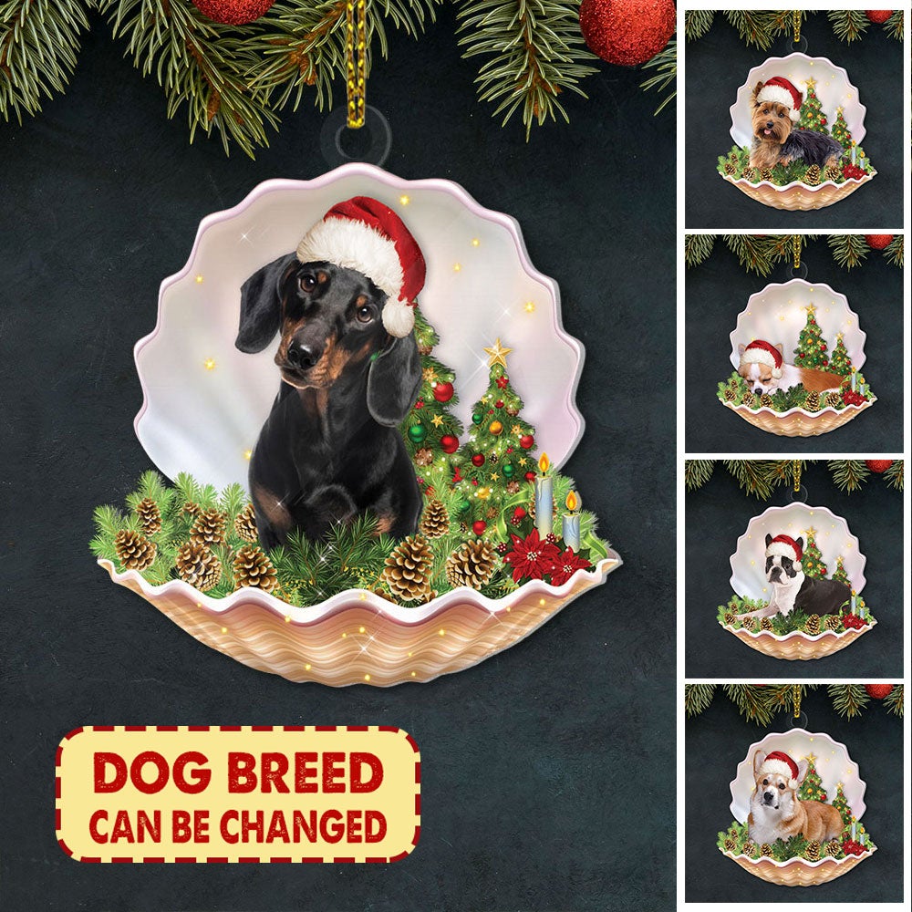Dachshund In Pearl Ornament Gift For Dog Lovers
