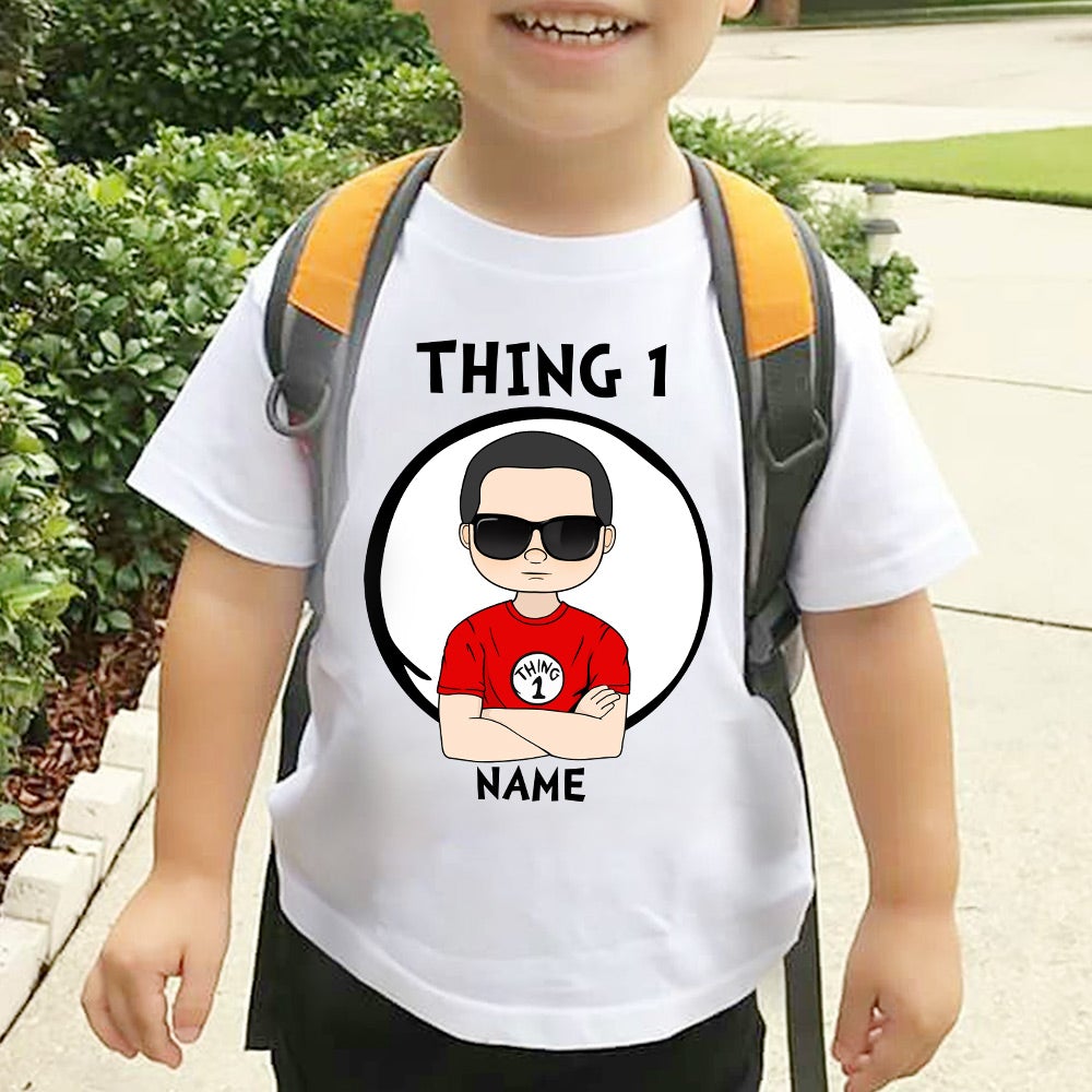 Personalized Thing Number Reading Day Shirt For Child - Read Across America Shirt For Child