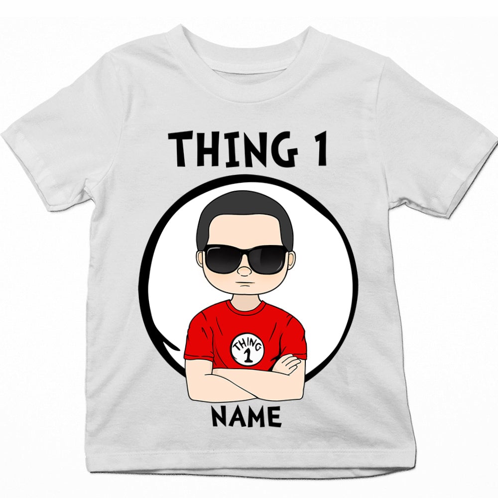 Personalized Thing Number Reading Day Shirt For Child - Read Across America Shirt For Child