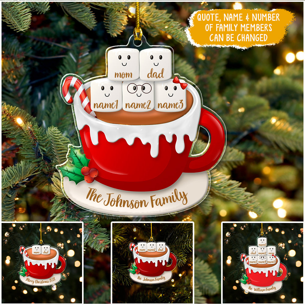 Family Cup Personalized Ornament Gifts For Family