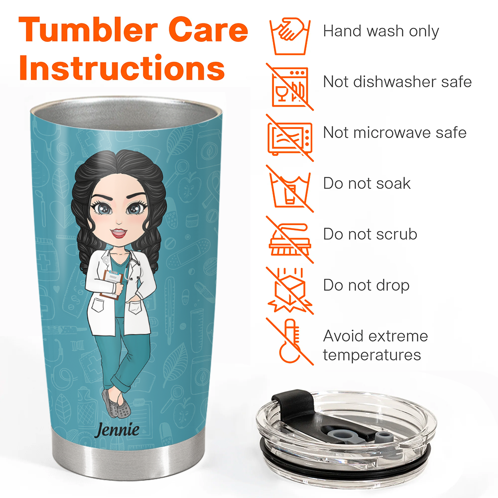 Nurse Water Bottle Nurse Nutritional Facts Aluminum Water Bottle Funny Nurse  Gifts AWB-0007 