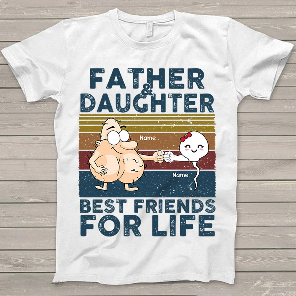 Father And Daughter Son Best Friends For Life Custom Shirt For Dad
