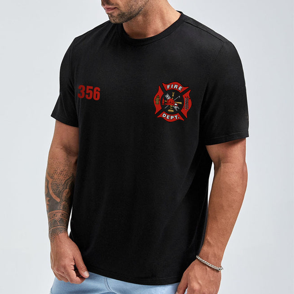 Personalized Firefighter Shirts Custom Name And Number Fireman All Over Print Shirt K1702
