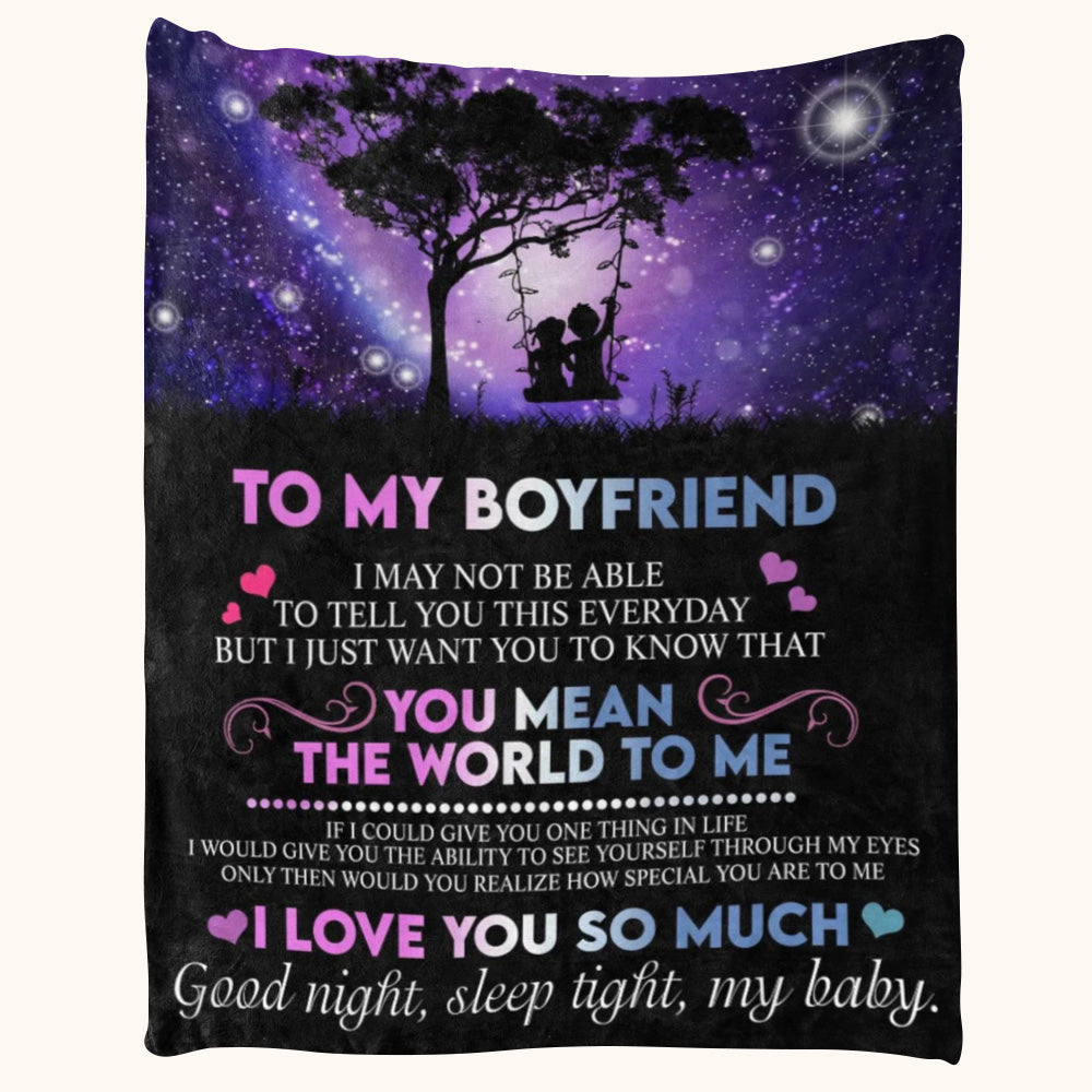 I May Not Be Able To Tell You This Everyday Couple In Night Sky Custom Blanket Gift For Boyfriend
