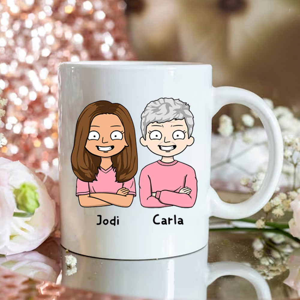 Like Mother Like Daughter Oh Crap - Family gift for aunt, mom, grandma -  Personalized Mug