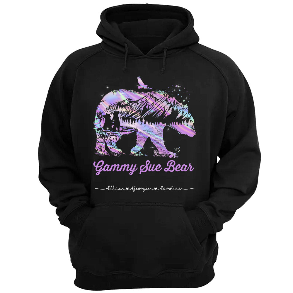 Personalized Grandma Bear Shirts, Funny Grandma Nana Mimi Shirt, Custom Grandma With Grandkids Name Shirt