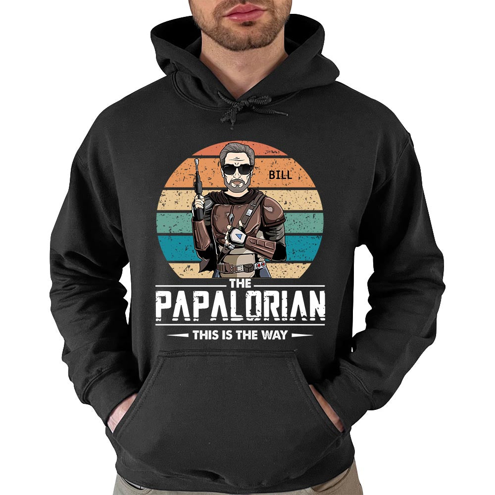 The Papalorian This Is The Way Custom Shirt Gift For Grandfather Grandpa