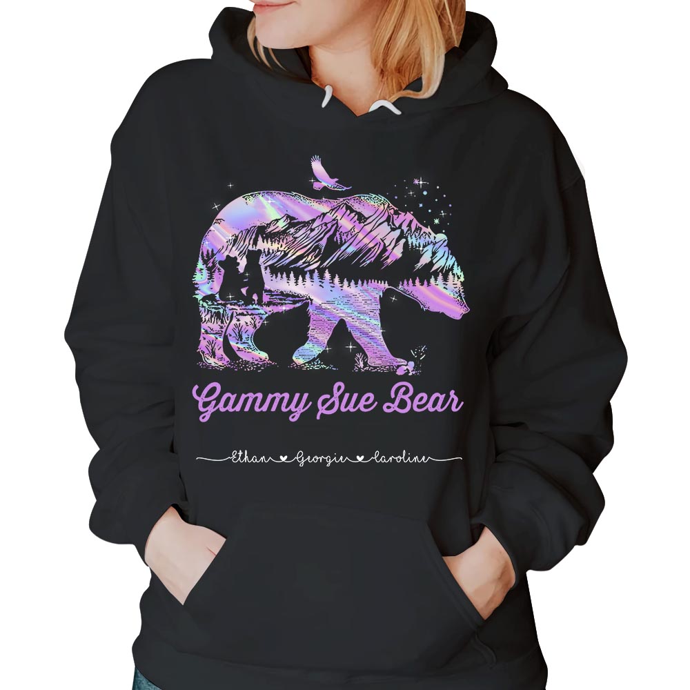 Personalized Grandma Bear Shirts, Funny Grandma Nana Mimi Shirt, Custom Grandma With Grandkids Name Shirt
