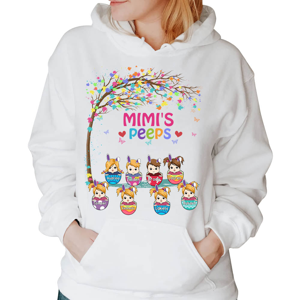 Grandma's Peeps Easter Peeps Eggs Easter's Day Personalized Shirt For Grandma