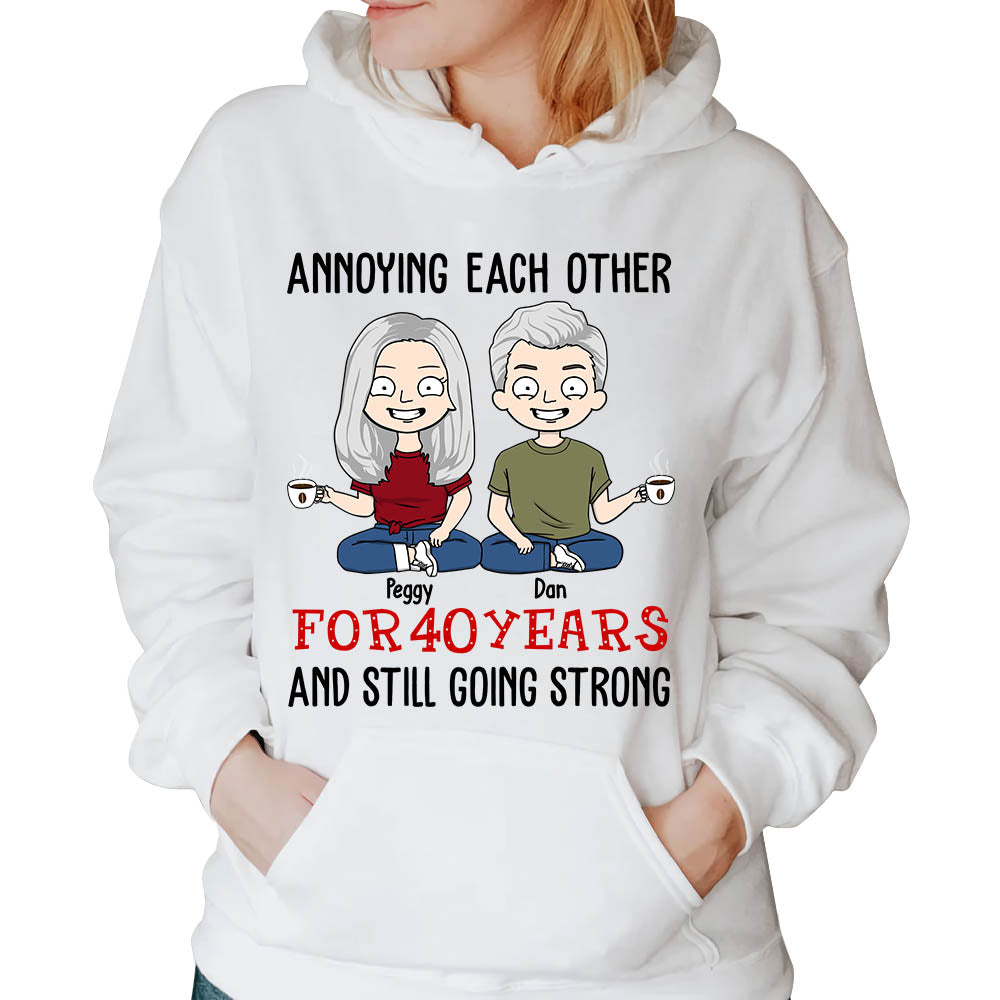 Annoying Each Other For Years And Still Going Strong Personalized Shirt Birthday, Anniversary & Valentine Gift For Couple, Husband, Wife