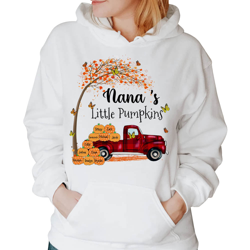 Nana's Little Pumpkins Truck Autumn Personalized Shirts
