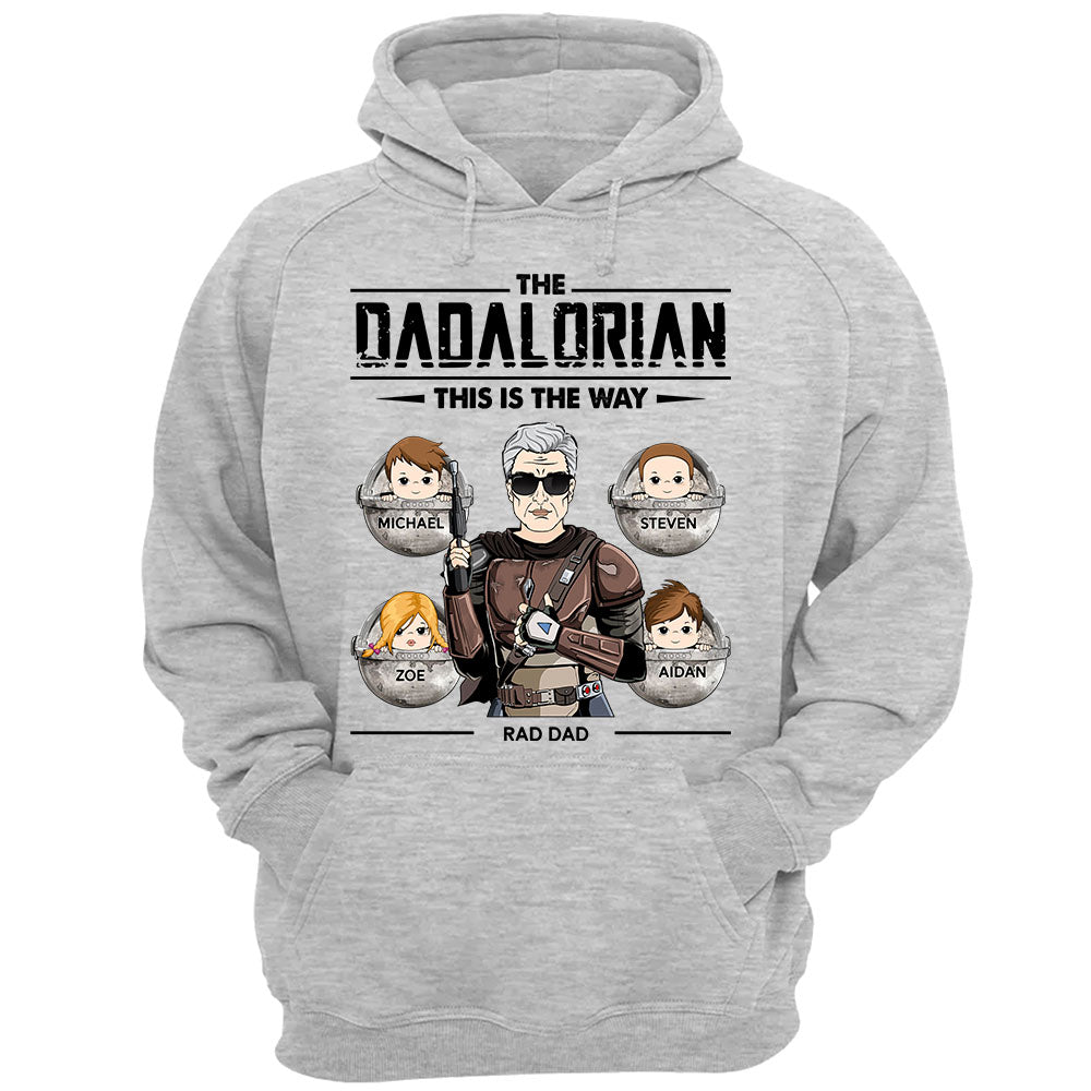 Personalized The Dadalorian This Is The Way T-Shirt Gift For Dad Grandpa Papa
