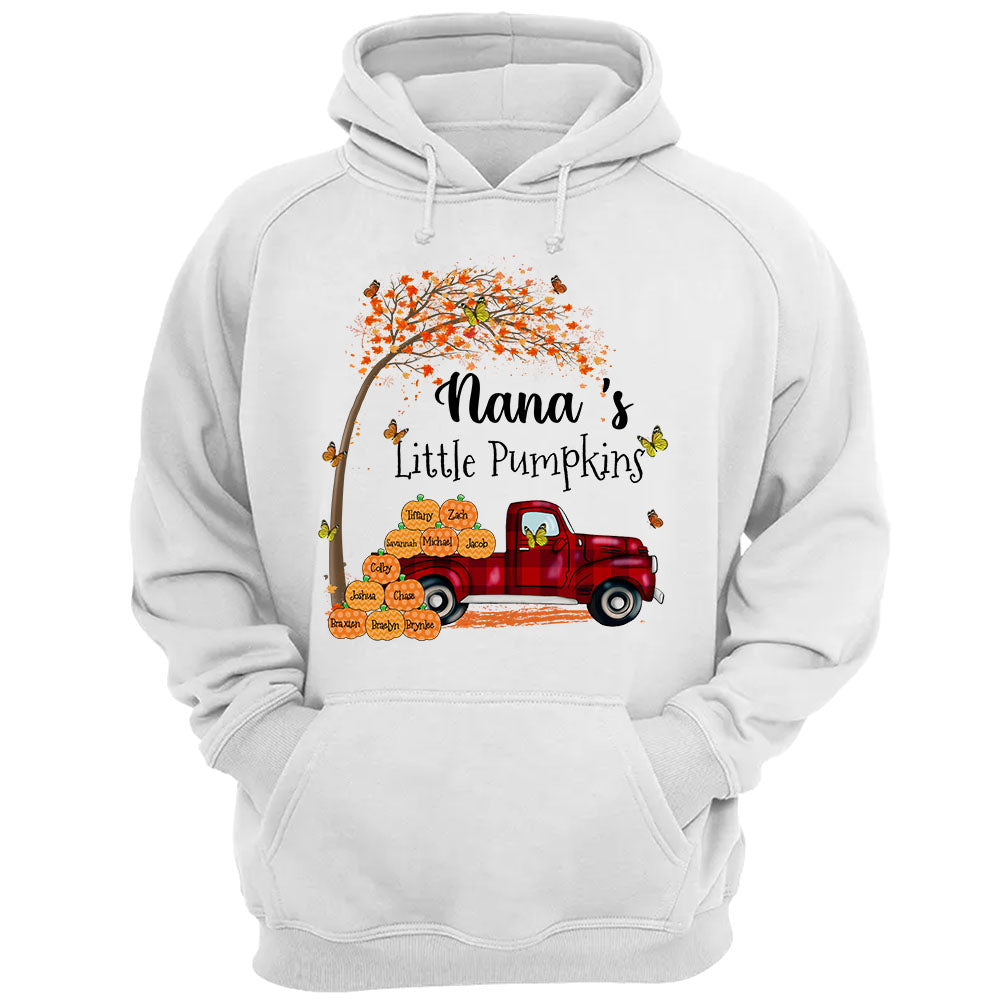 Nana's Little Pumpkins Truck Autumn Personalized Shirts