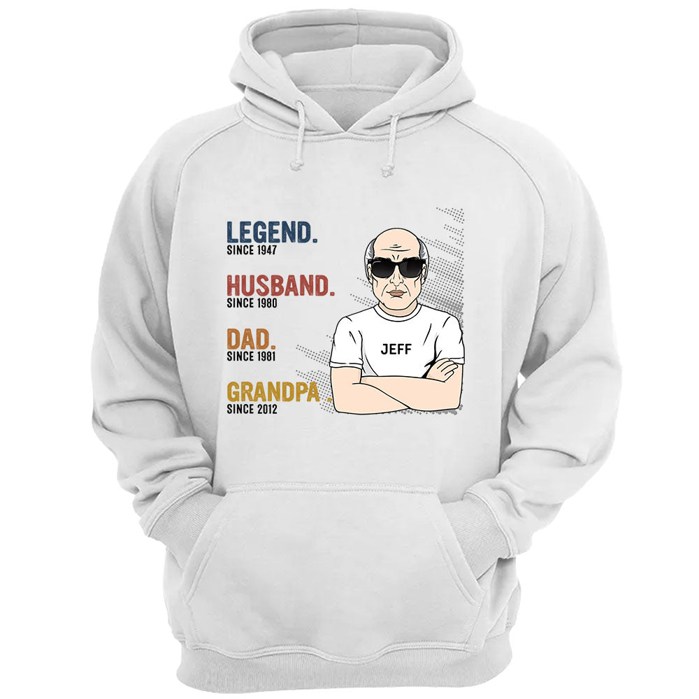 The Legend Husband Daddy Papa Custom Shirt Gift For Grandpa