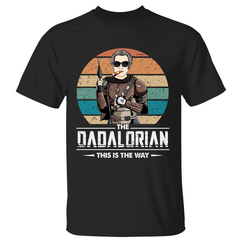 The Dadalorian This Is The Way Custom T-Shirt For Grandpa Daddy