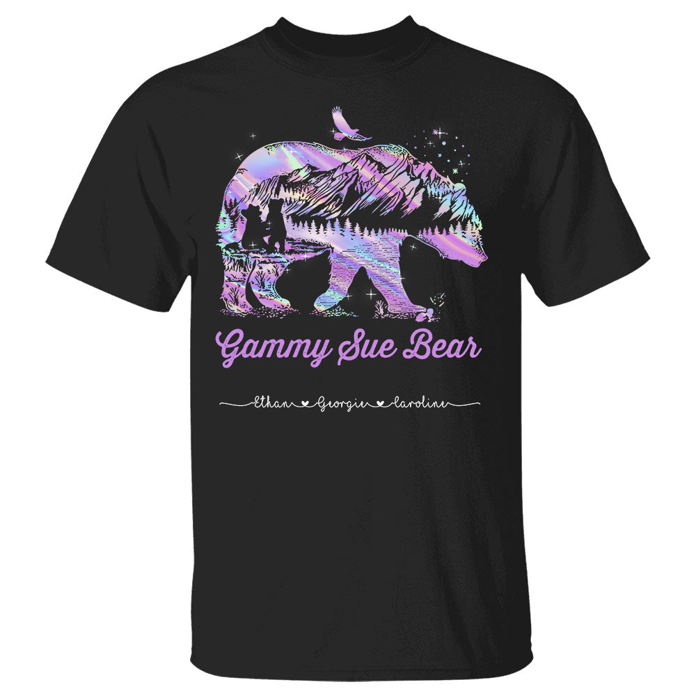 Personalized Grandma Bear Shirts, Funny Grandma Nana Mimi Shirt, Custom Grandma With Grandkids Name Shirt