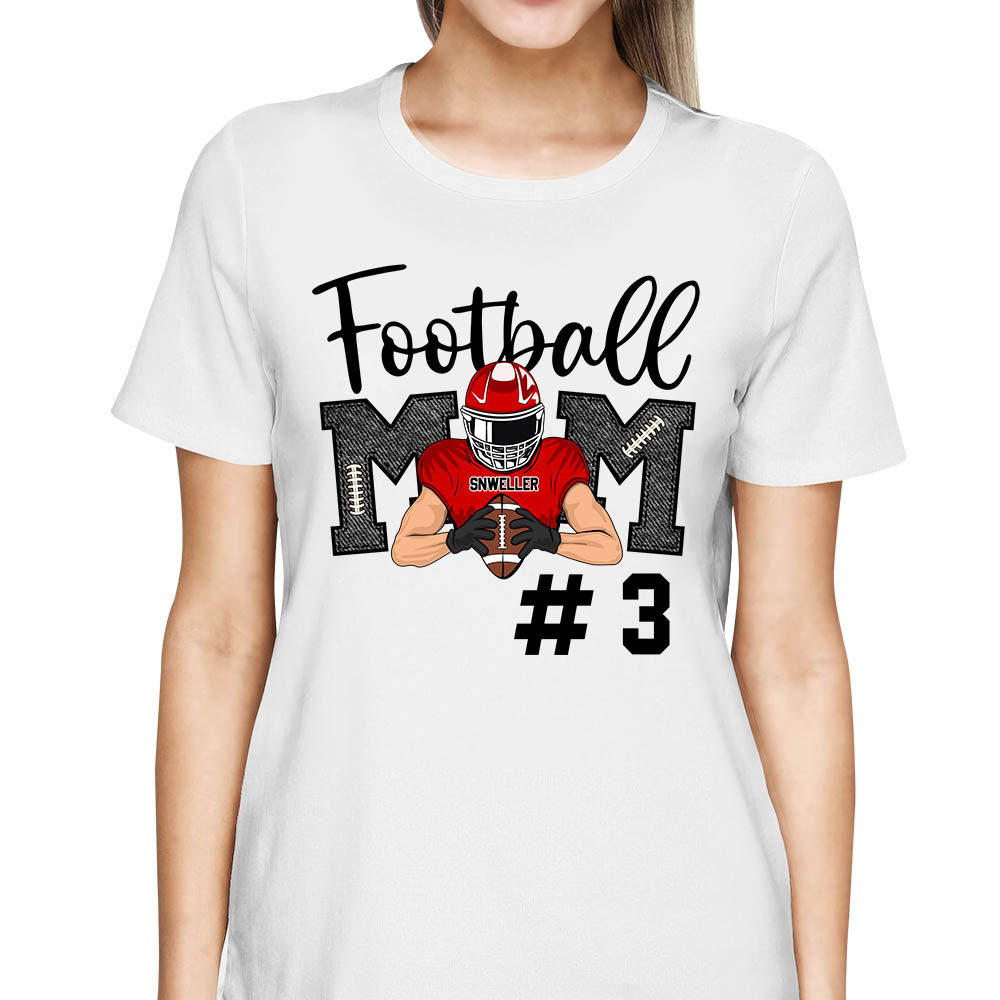 thePoint.Fan Custom Football Mom Jersey 3X / White