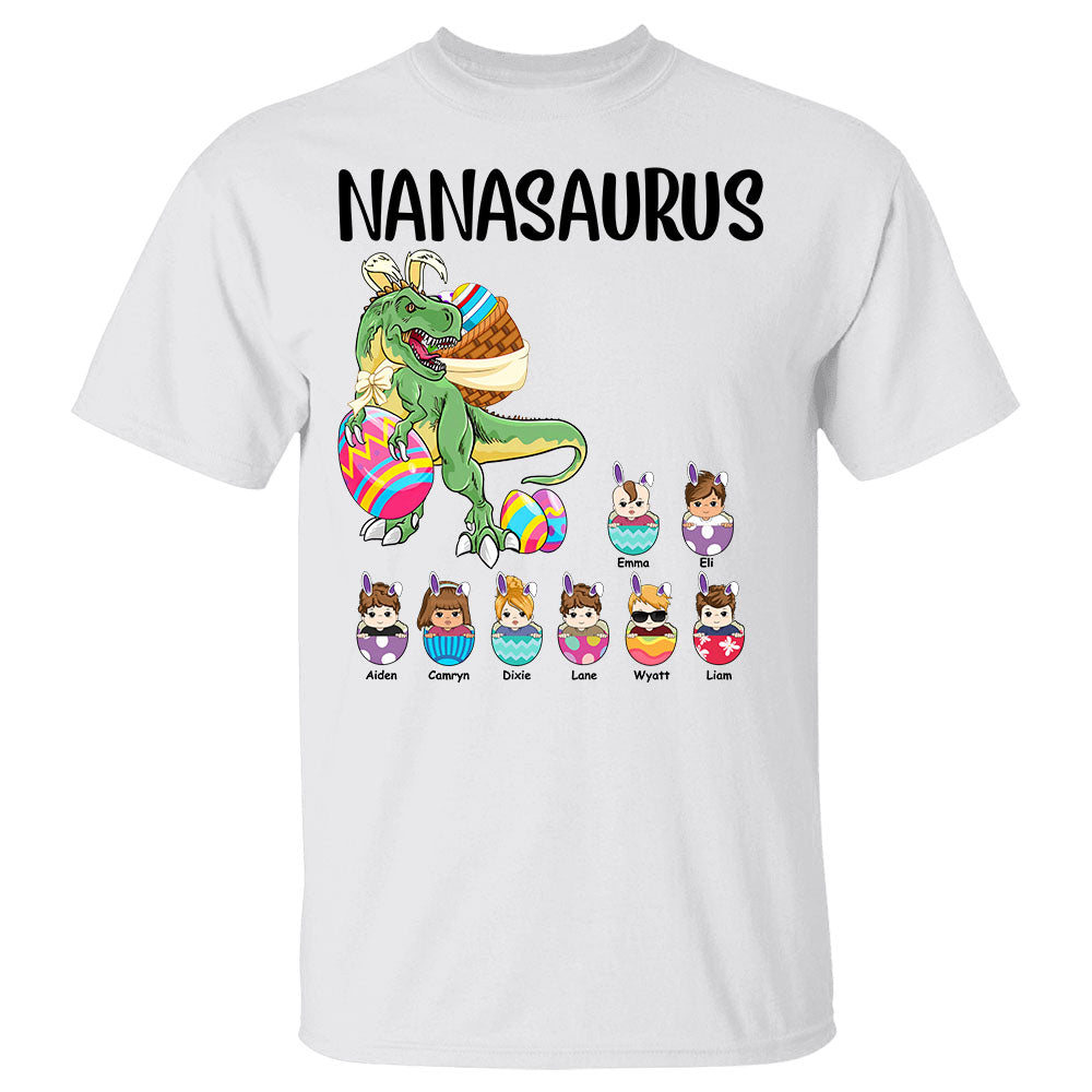 Nanasaurus Easter Day Personalized Shirt Gift For Grandma