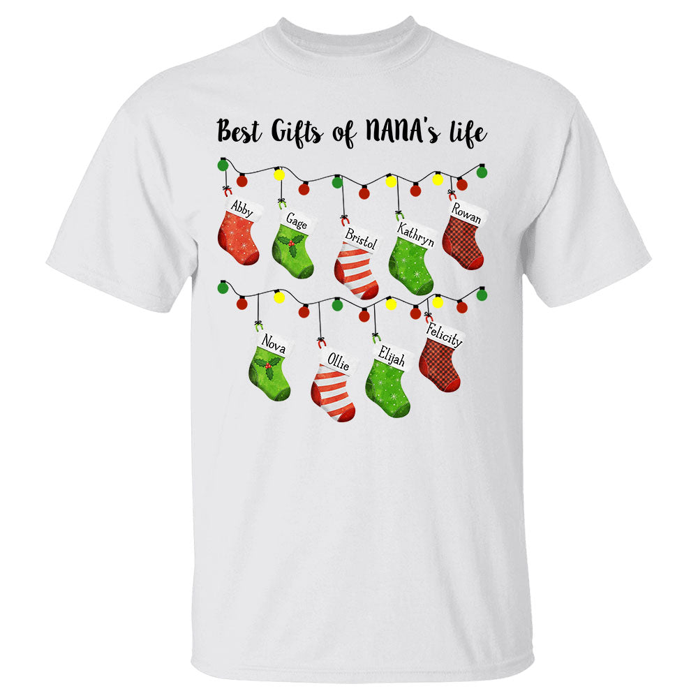 Personalized Best Gifts Of Nana's Life Christmas Shirts For Grandma, For Nana, For Mom