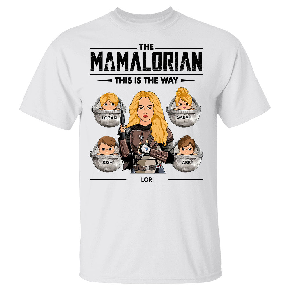 The Mamalorian This Is The Way Personalized Shirt Gift For Mom Grandma Nana
