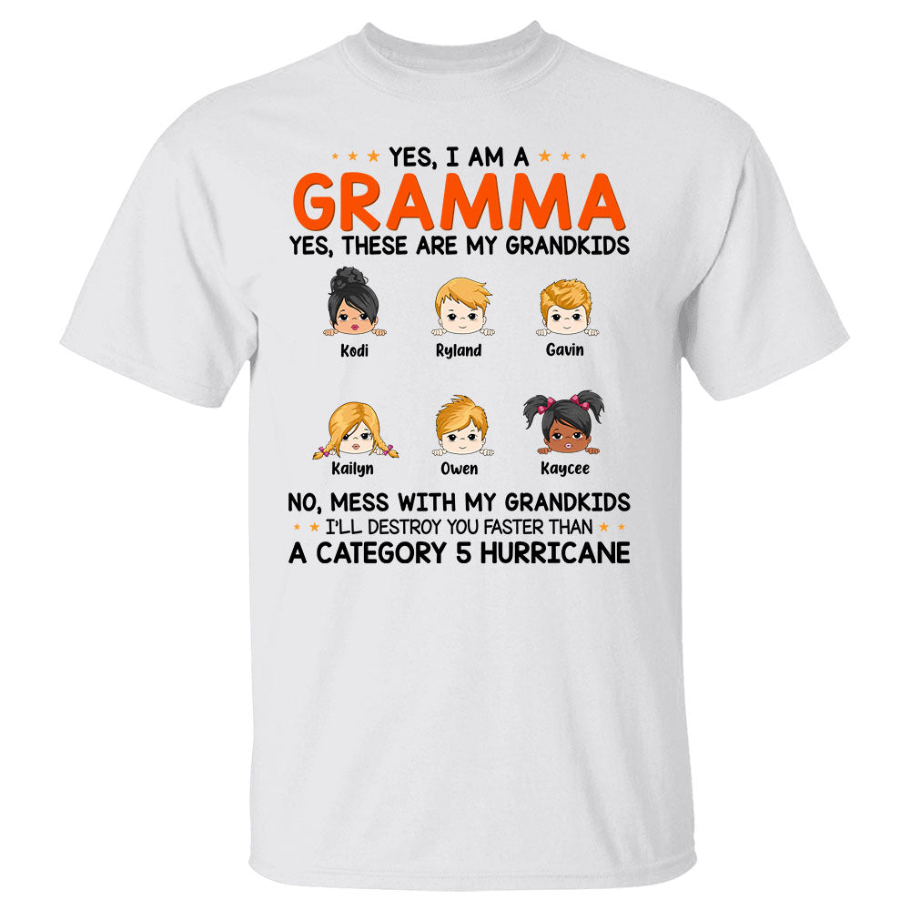 Yes I Am A Grandma Yes This Is My Grandkid Personalized Shirt Gift For Grandmas