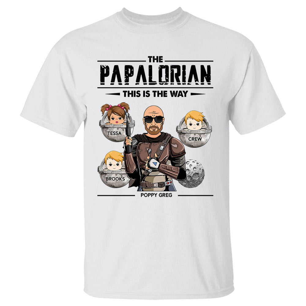 The Dadalorian This Is The Way Shirt Perfect Personalized Gifts For Dad