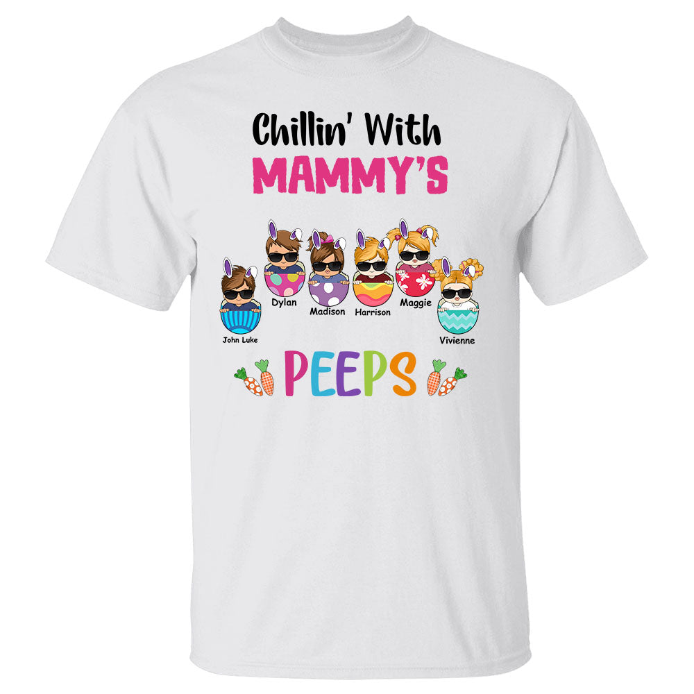 Personalized Chillin' With Grandma's Peeps Cool Peeps Shirt For Grandma