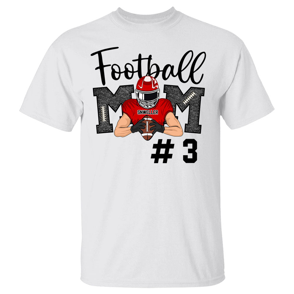 American Football Mom Team Shirt - Personalized Football Mom Shirts