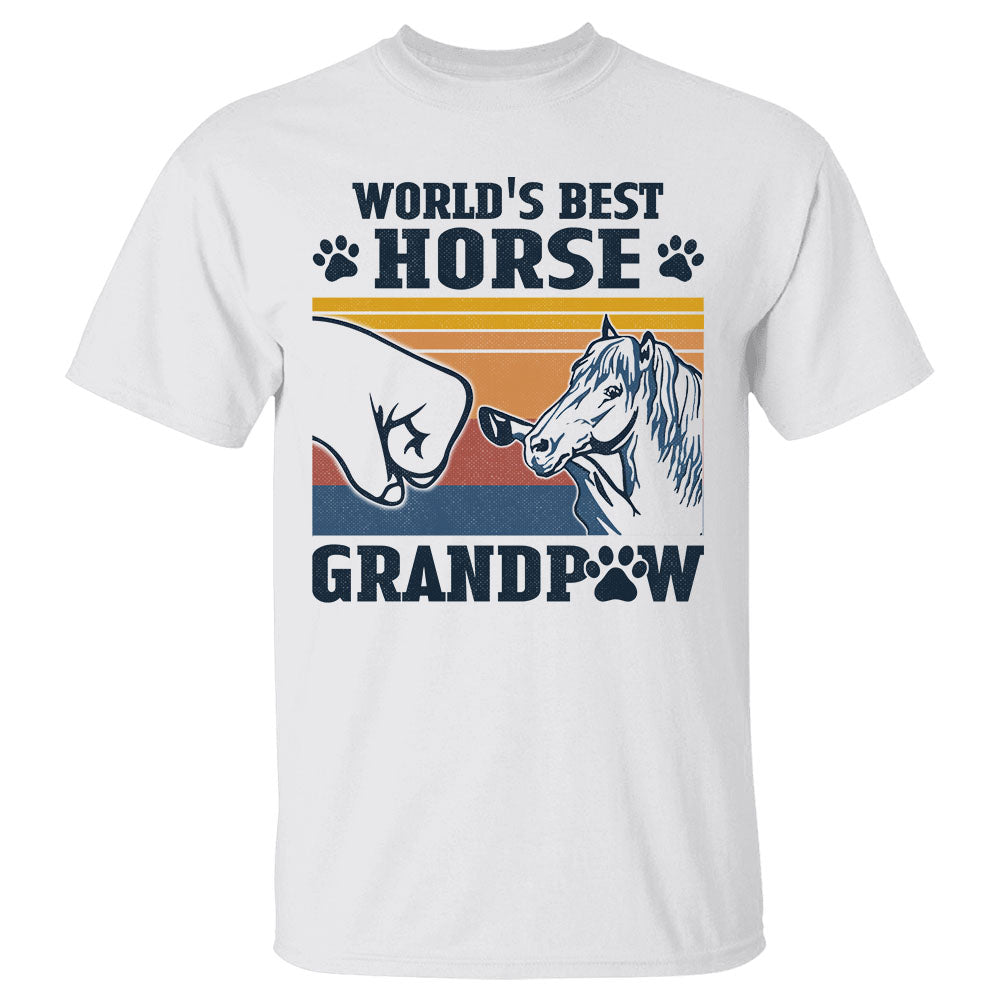 Gift For Horse Grandpaw - World's Best Horse Grandpaw Shirts Gift For Horse Grandpa